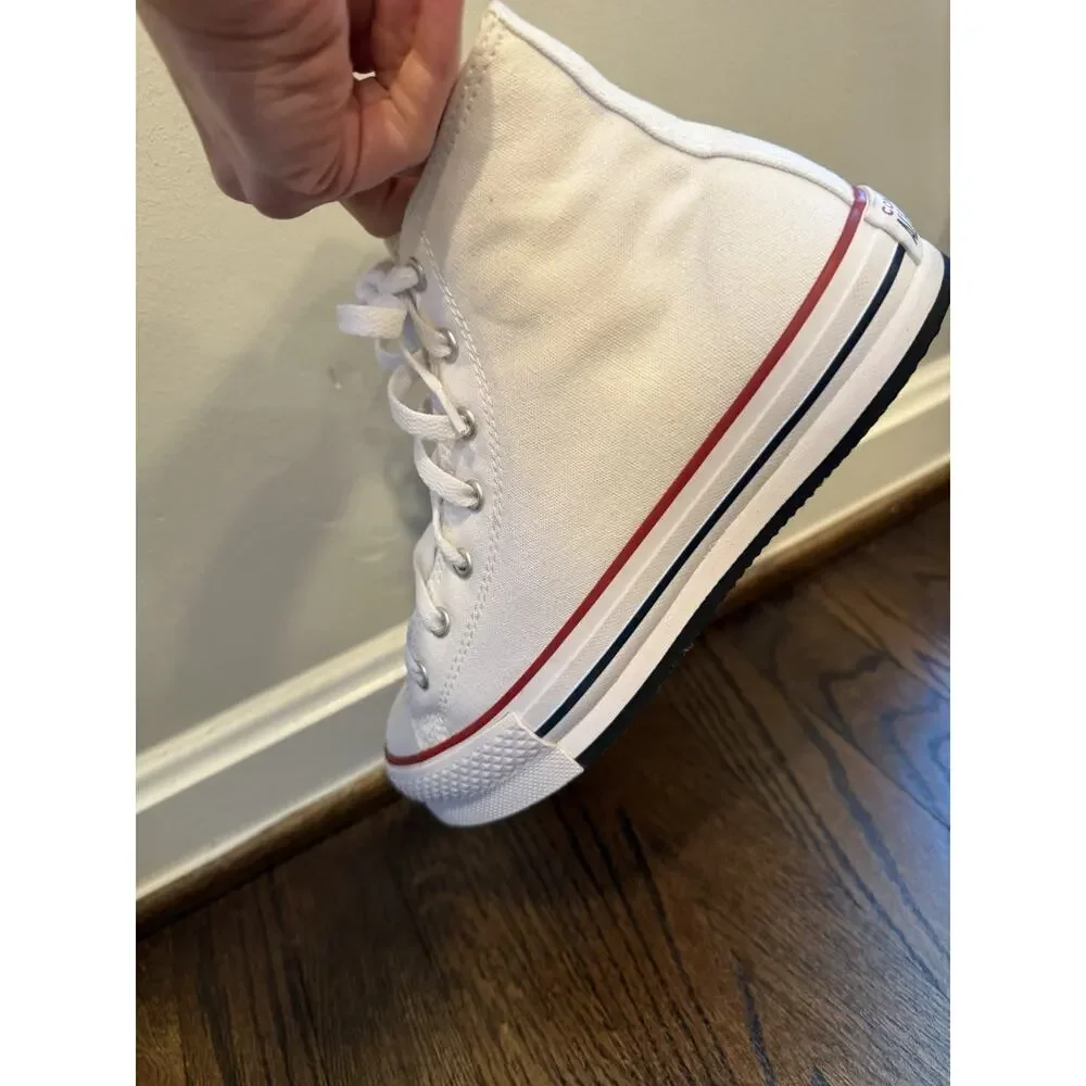 Converse Girls Chuck Taylor EVA Lift Hi Sneakers White Size 5 NEW